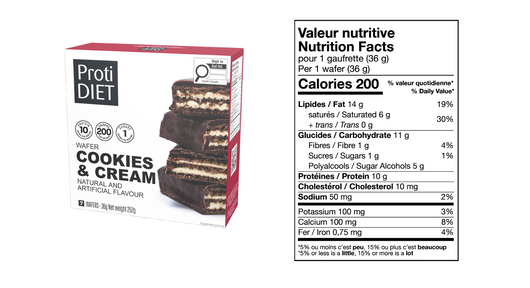 ProtiDiet - Cookie & Cream Wafer